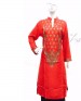 Rose Red Designer Kurti - 021